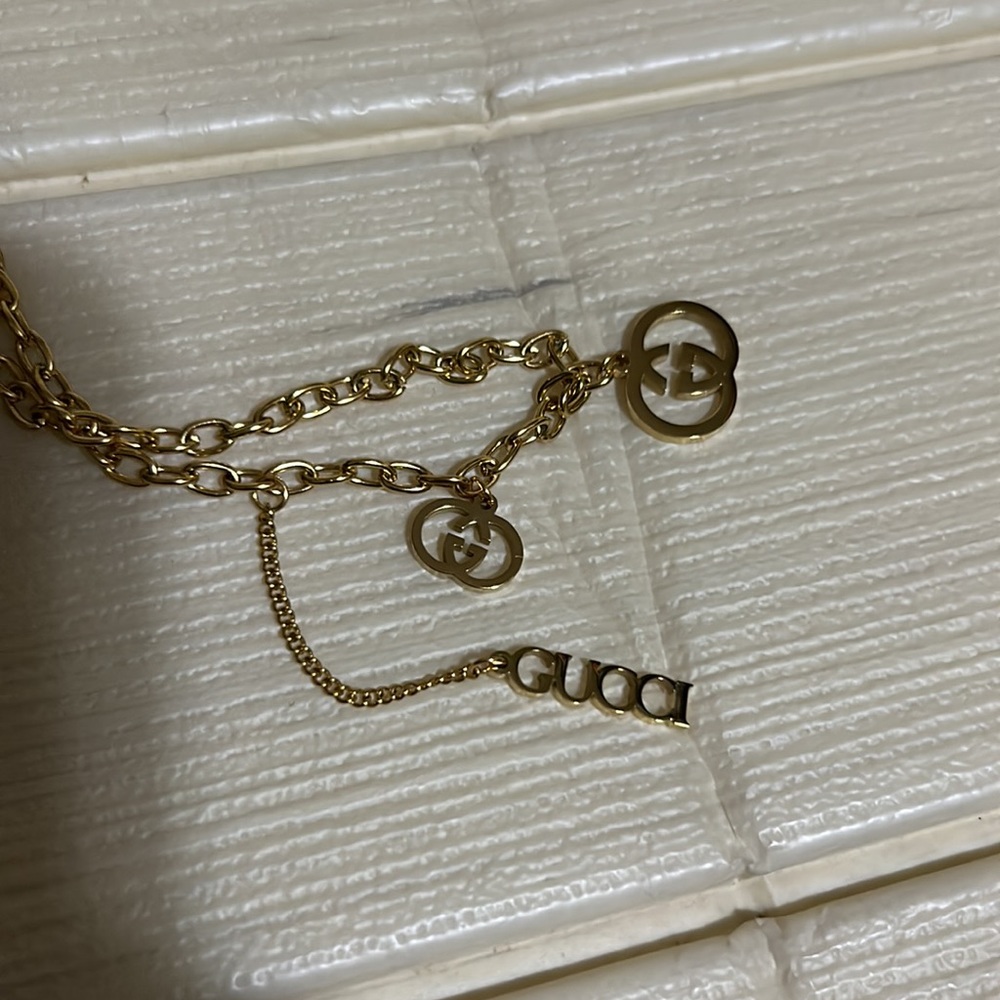 Women’s layered necklace w/ earring stainless steel 9” 24cm NWOT - Picture 4 of 8